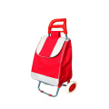 Hard Wearing Foldaway Easy Storage Supermarket Lightweight Foldable Grocery Shopping Trolley Cart with Wheels